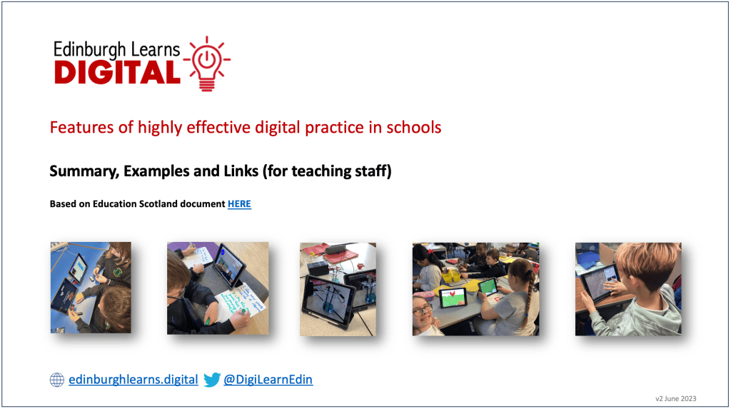 Effective Digital Practice – Edinburgh Learns Digital