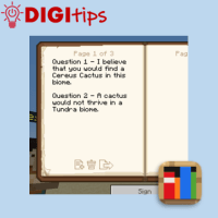 Using the Book & Quill for Writing tasks in Minecraft&nbsp;Education